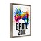 Stupell Industries Game Zone Splash Floating Frame, design by Kim Allen